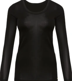 Damen-Langarmshirt Wolle-Seide