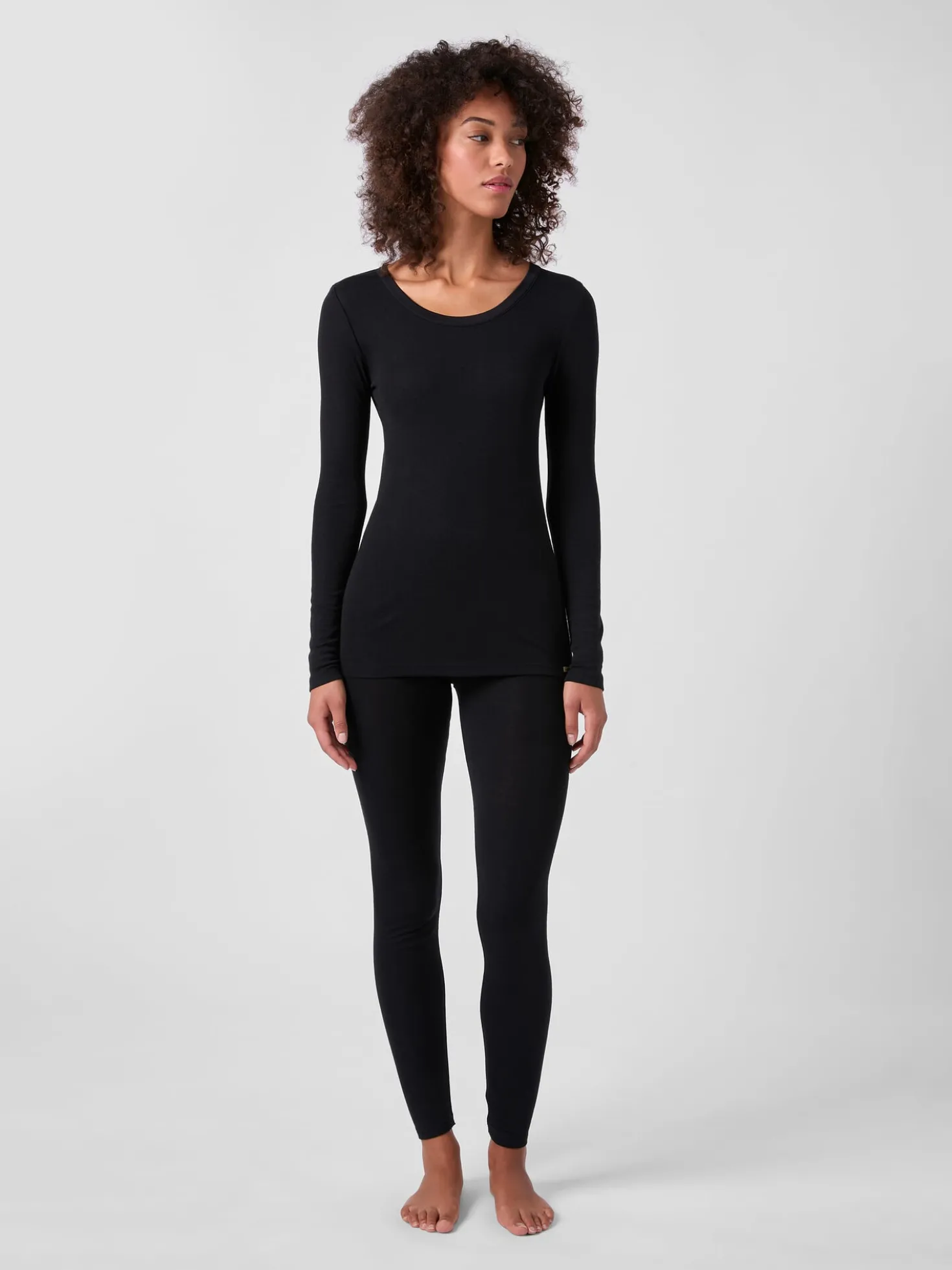 Damen-Langarmshirt Wolle-Seide