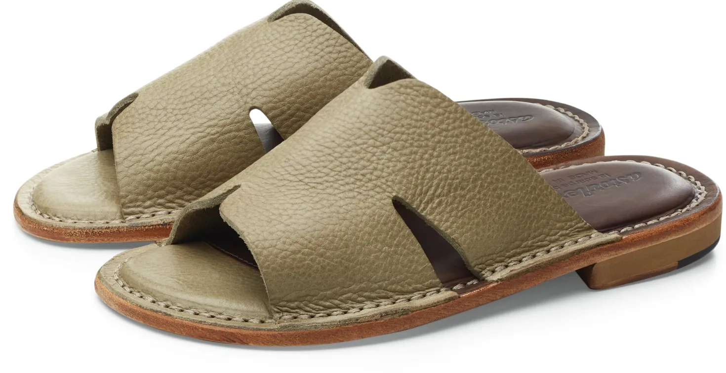 Damen-Lederpantolette