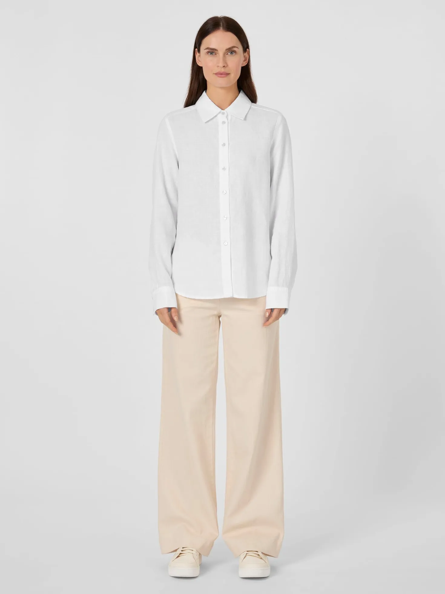 Damen-Leinenbluse