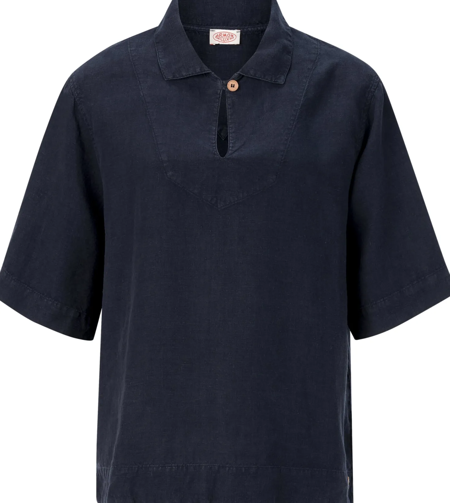 Damen-Leinenschlupfbluse
