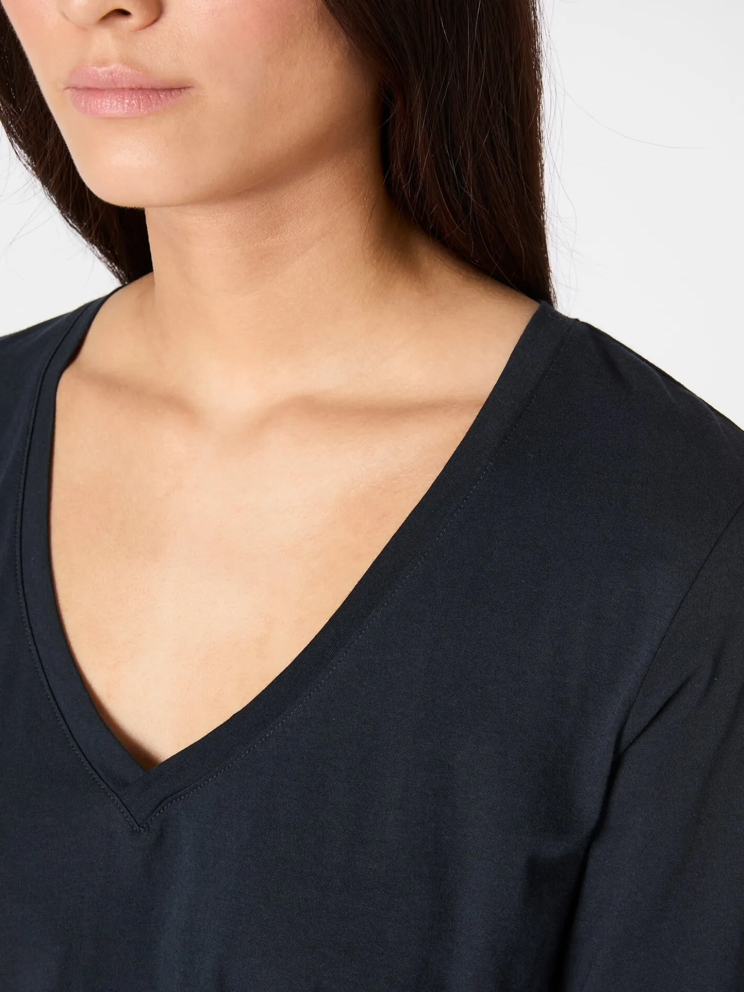 Damen-Longsleeve V-Ausschnitt