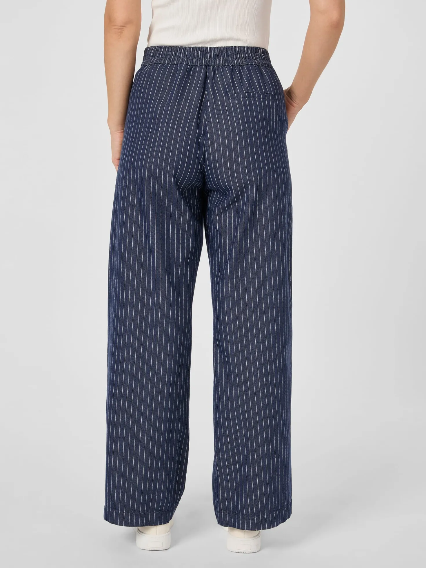 Damen-Marlenehose Nadelstreifen