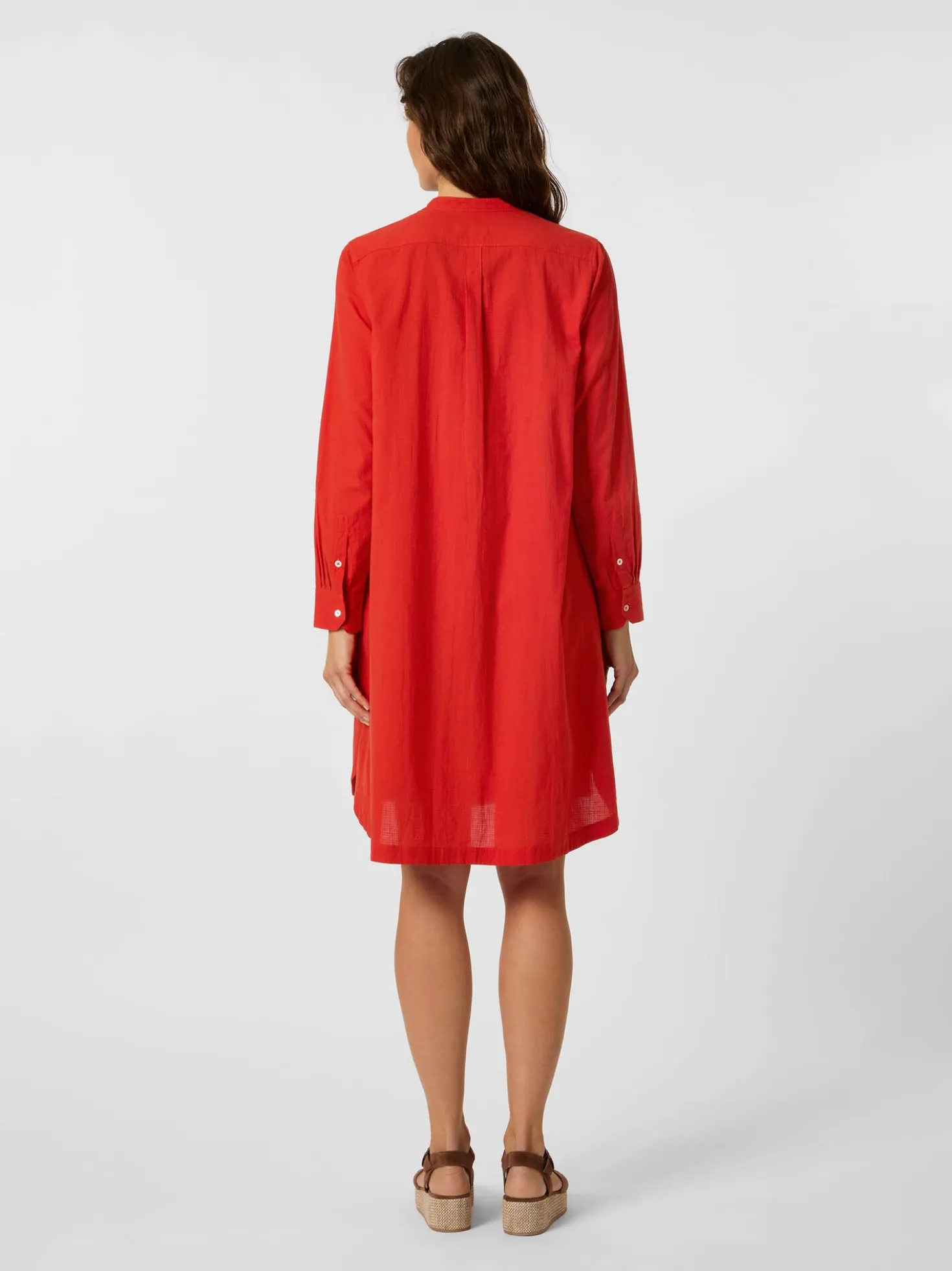 Damen-Midikleid Knopfleiste