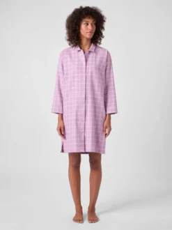 Damen-Nachthemd Flanell kariert