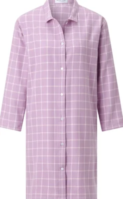 Damen-Nachthemd Flanell kariert