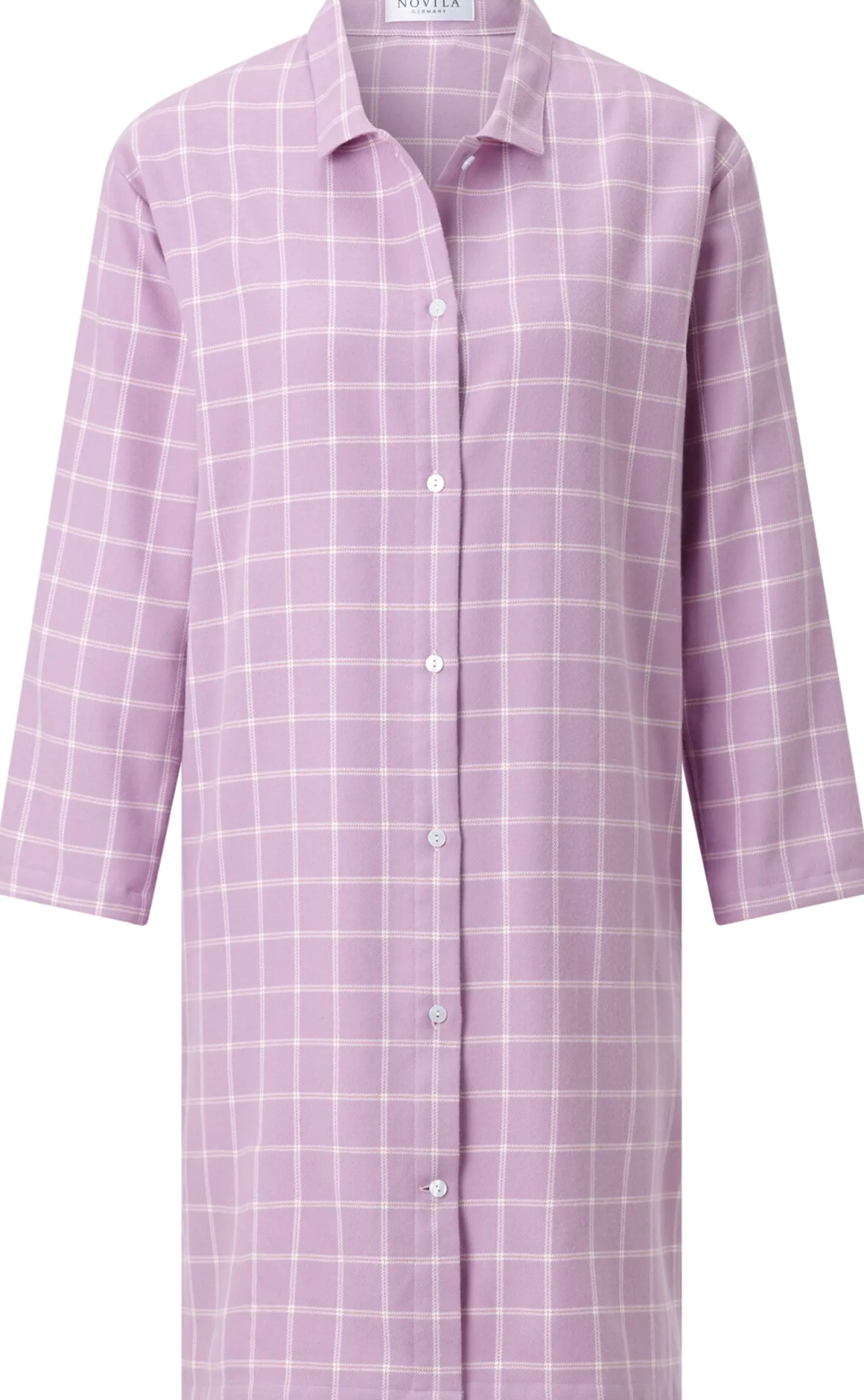Damen-Nachthemd Flanell kariert