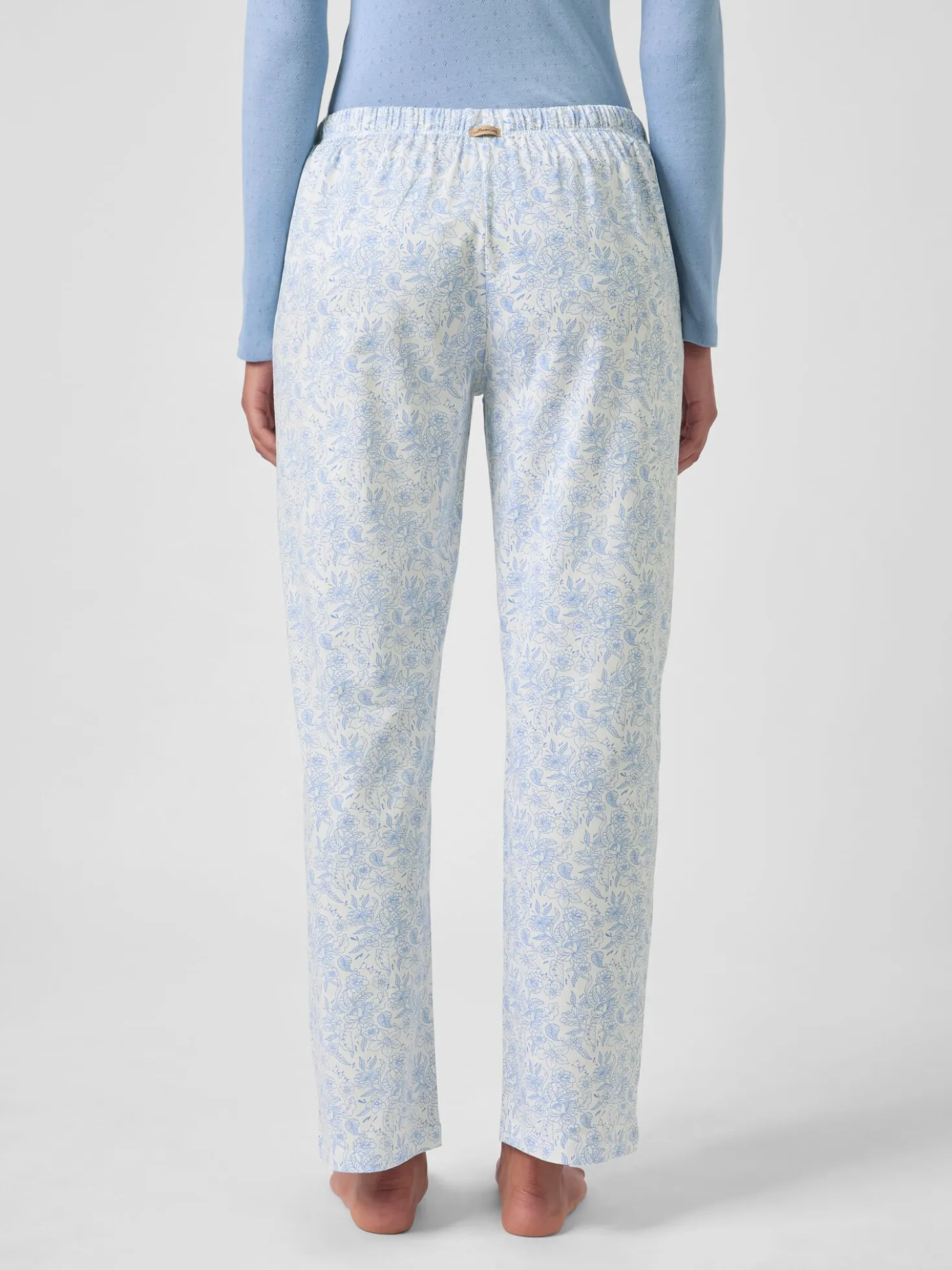 Damen-Pyjamahose gemustert