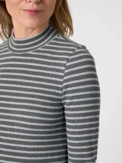 Damen-Rippenshirt gestreift