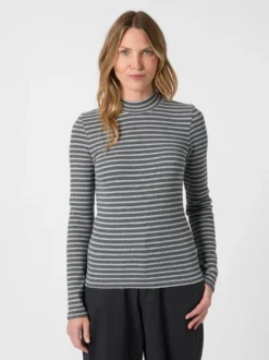 Damen-Rippenshirt gestreift