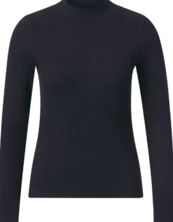 Damen-Rippenshirt Langarm