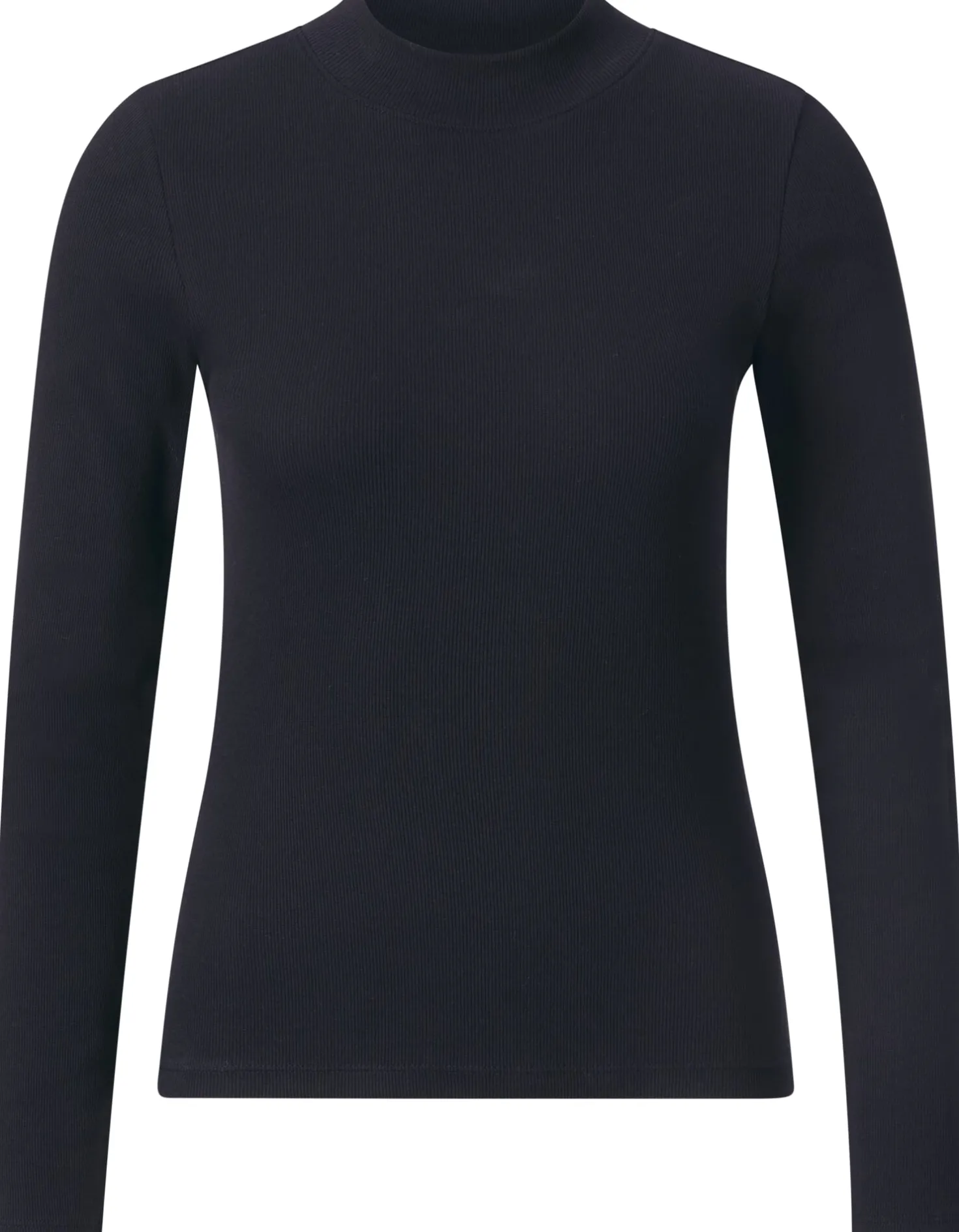 Damen-Rippenshirt Langarm