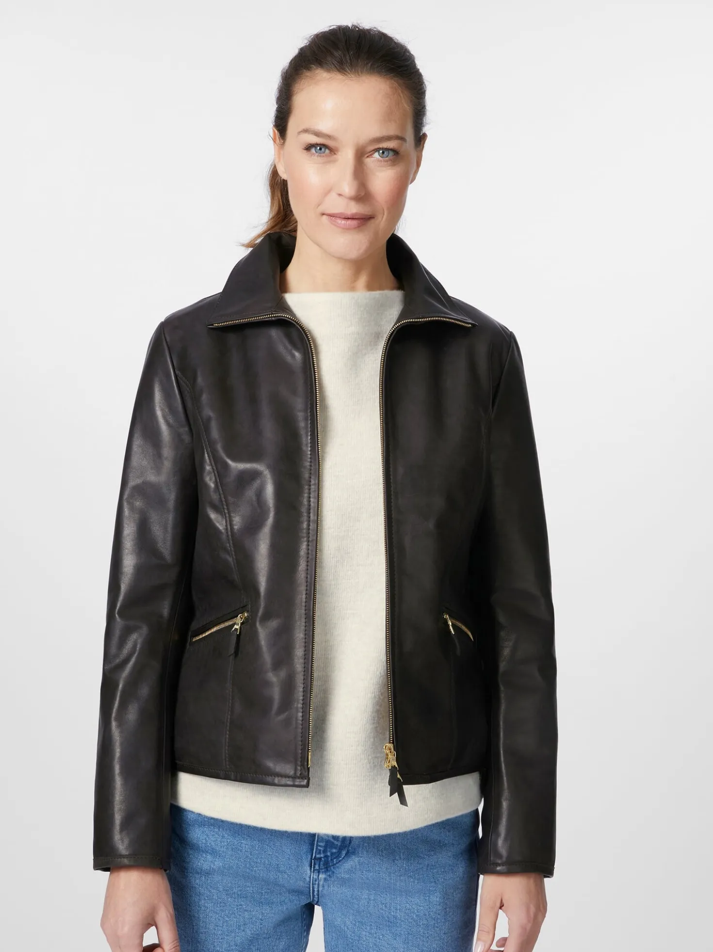 Damen-Roadsterjacke Pferdeleder