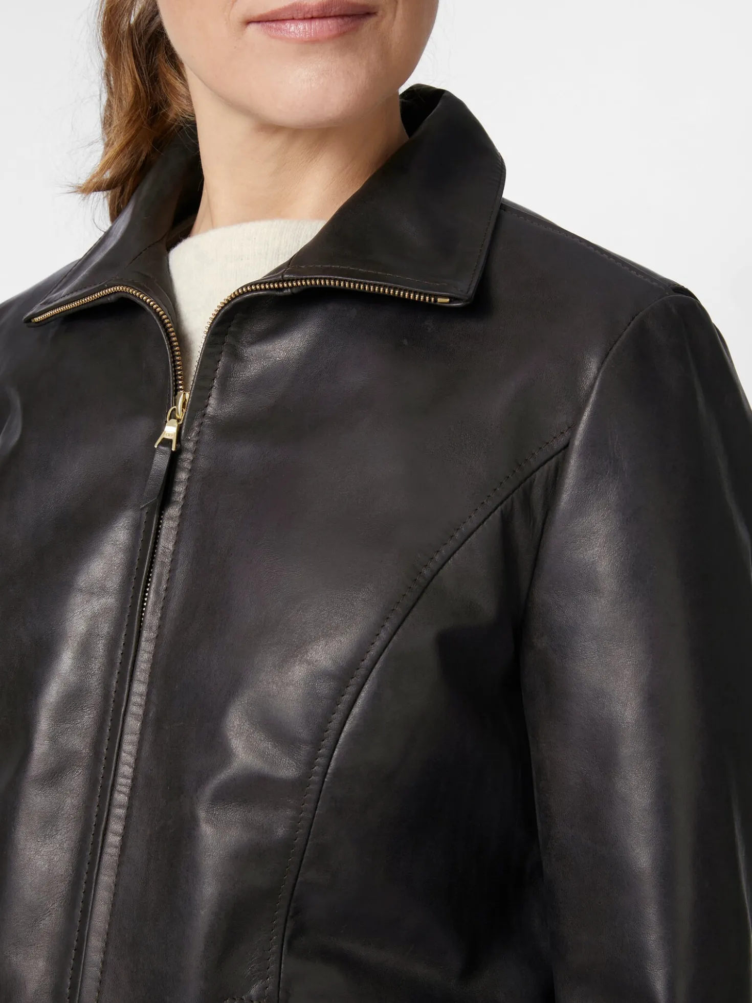 Damen-Roadsterjacke Pferdeleder