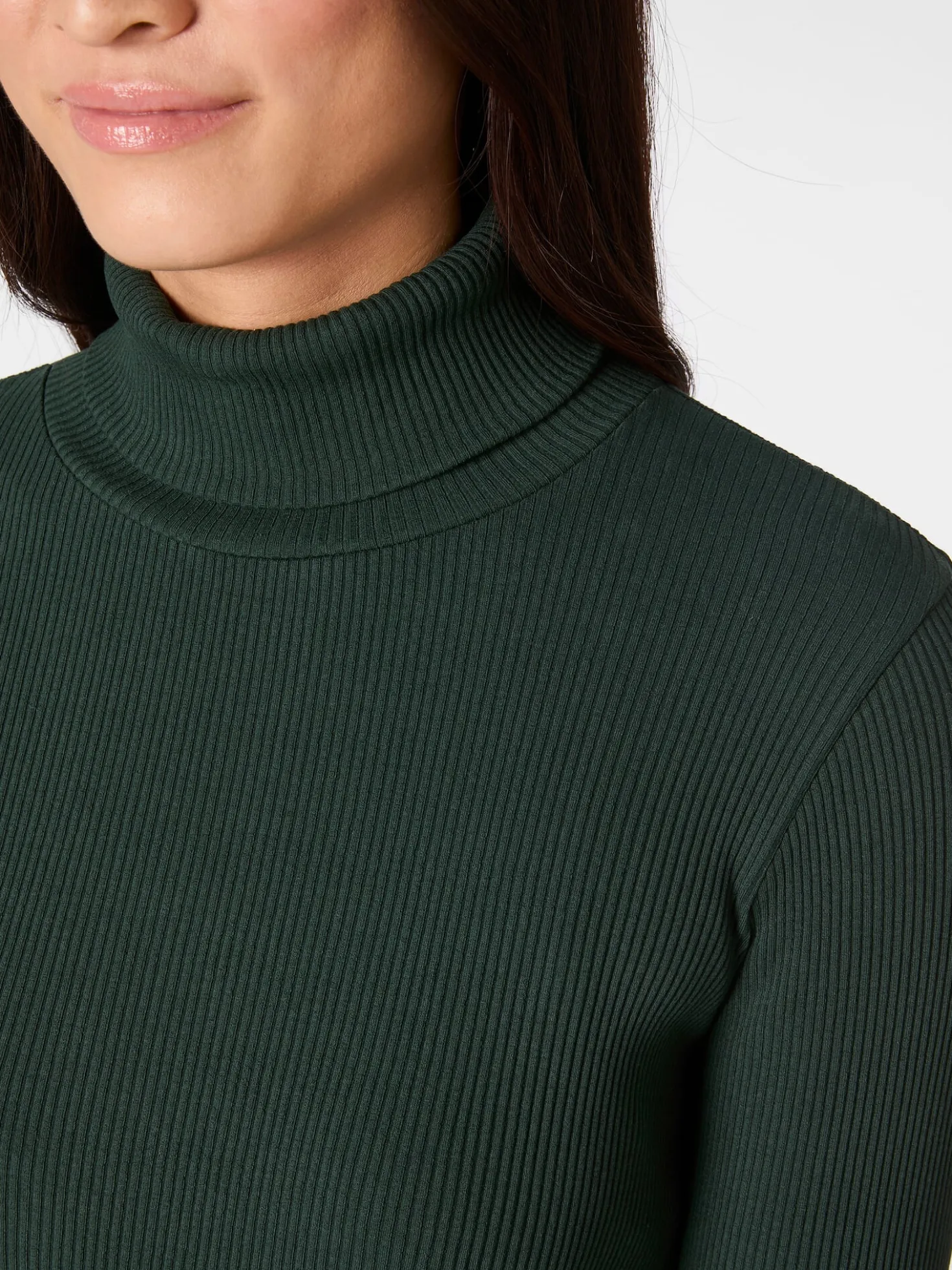 Damen-Rollkragenshirt Uni