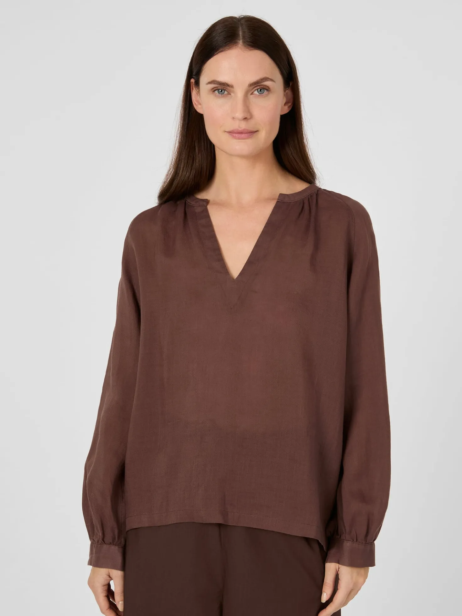 Damen-Schlupfbluse Ramie