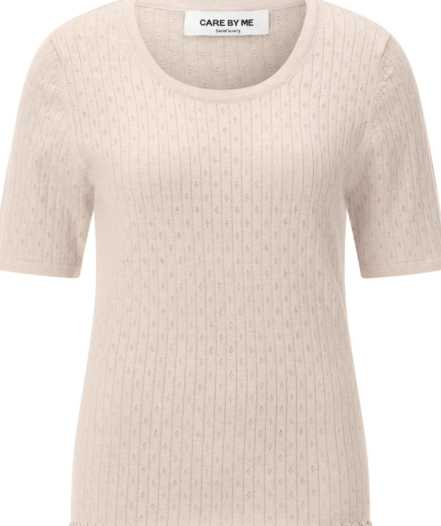 Damenshirt Ajourstrick mit Seide