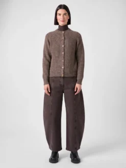 Damen-Strickjacke mit Alpaka