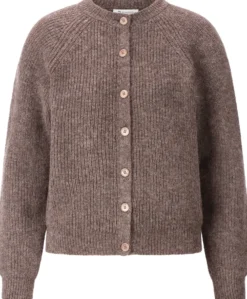 Damen-Strickjacke mit Alpaka