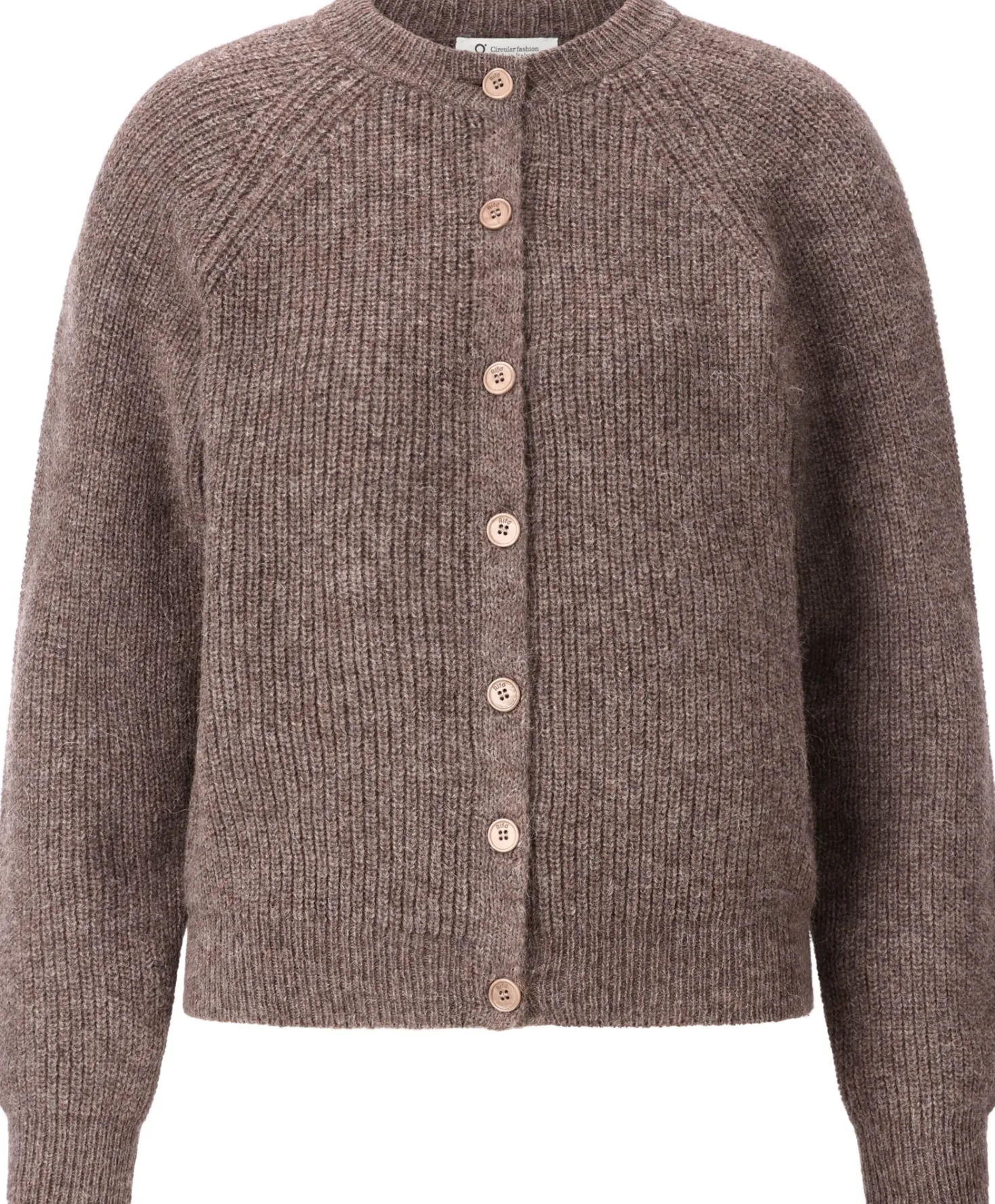 Damen-Strickjacke mit Alpaka