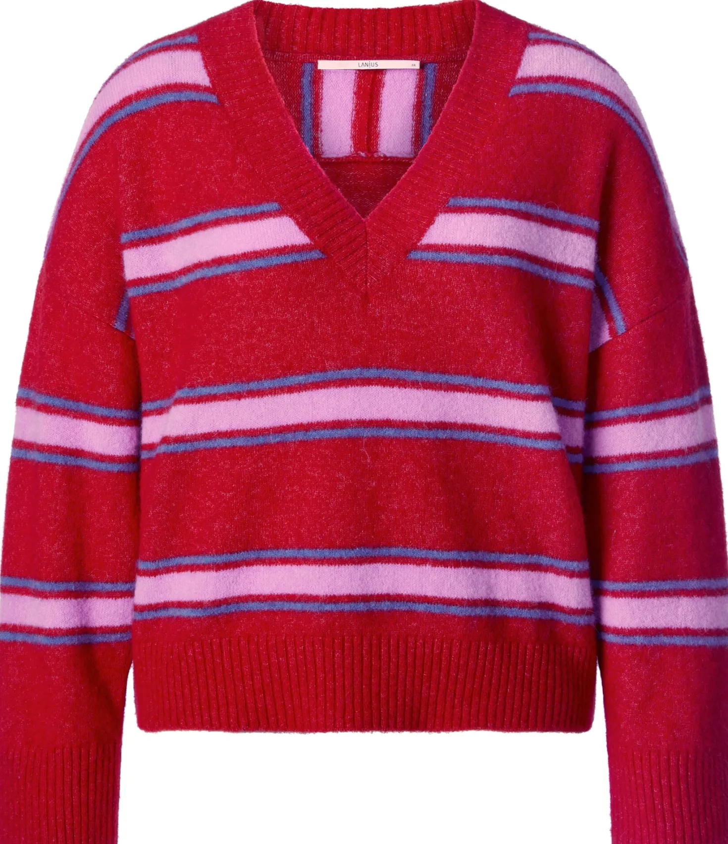 Damen-Strickpullover gestreift