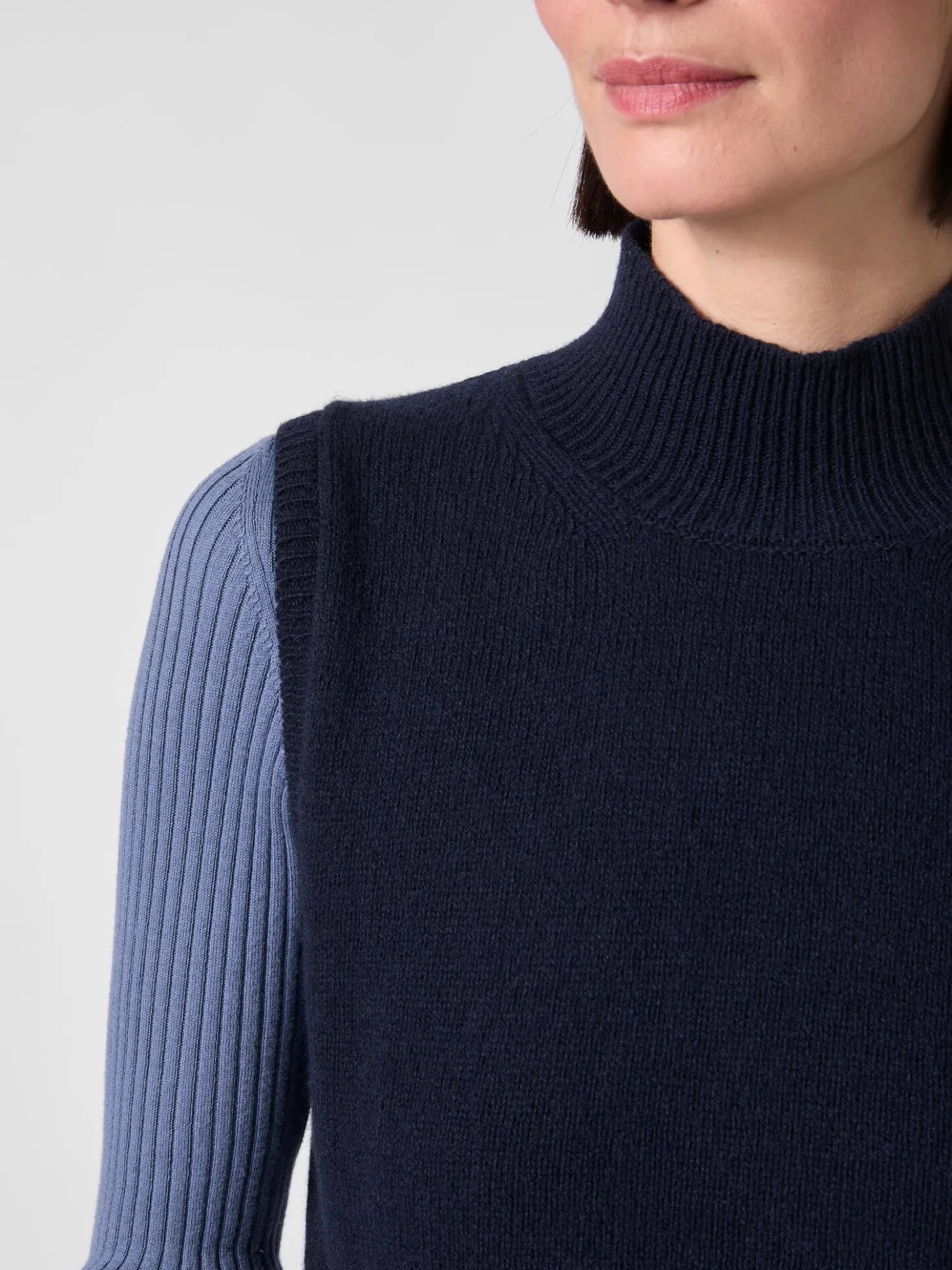 Damen-Strickpullunder Kaschmir