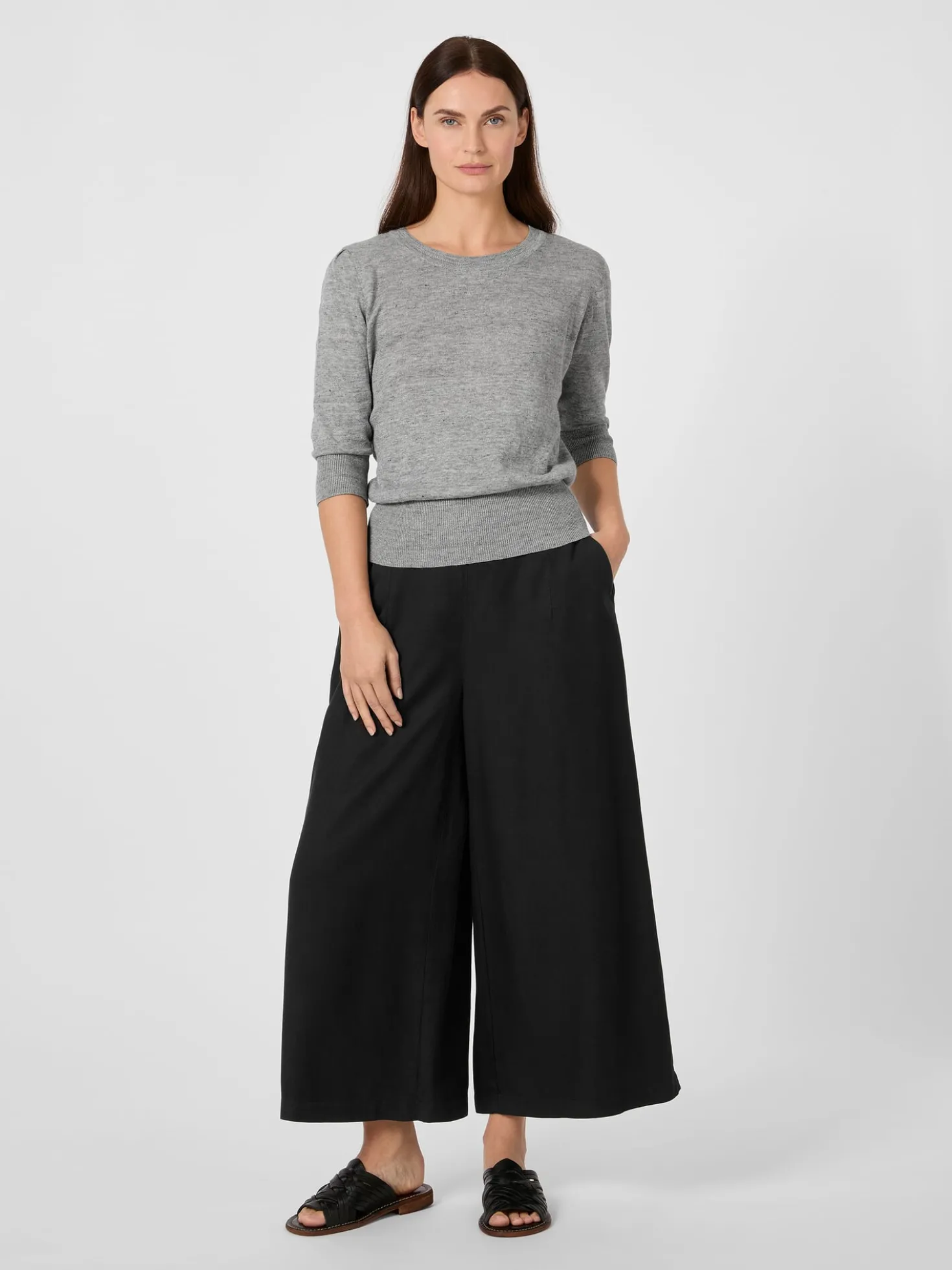 Damen-Strickshirt Dreiviertelarm