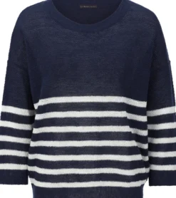 Damen-Strickshirt gestreift