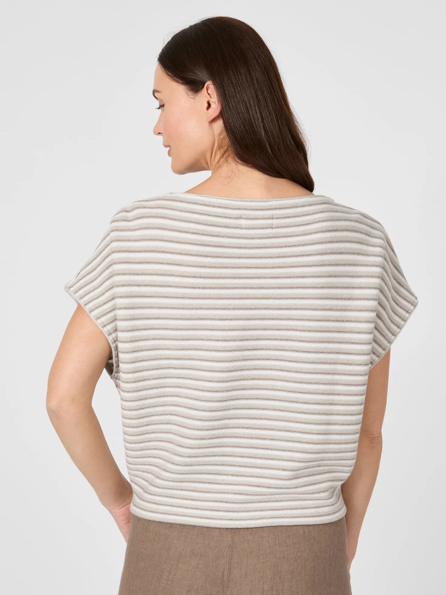 Damen-Strickshirt gestreift