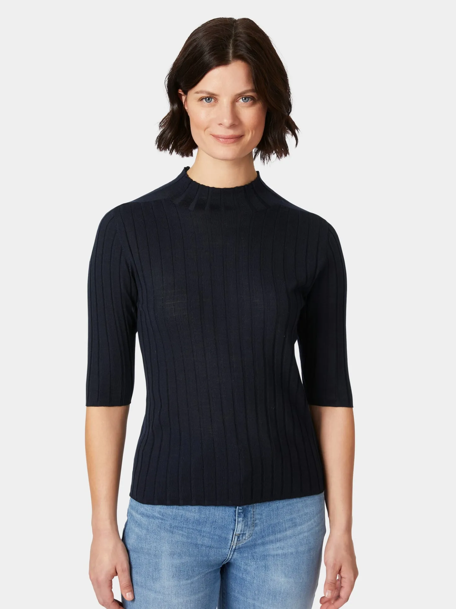 Damen-Strickshirt Halbarm