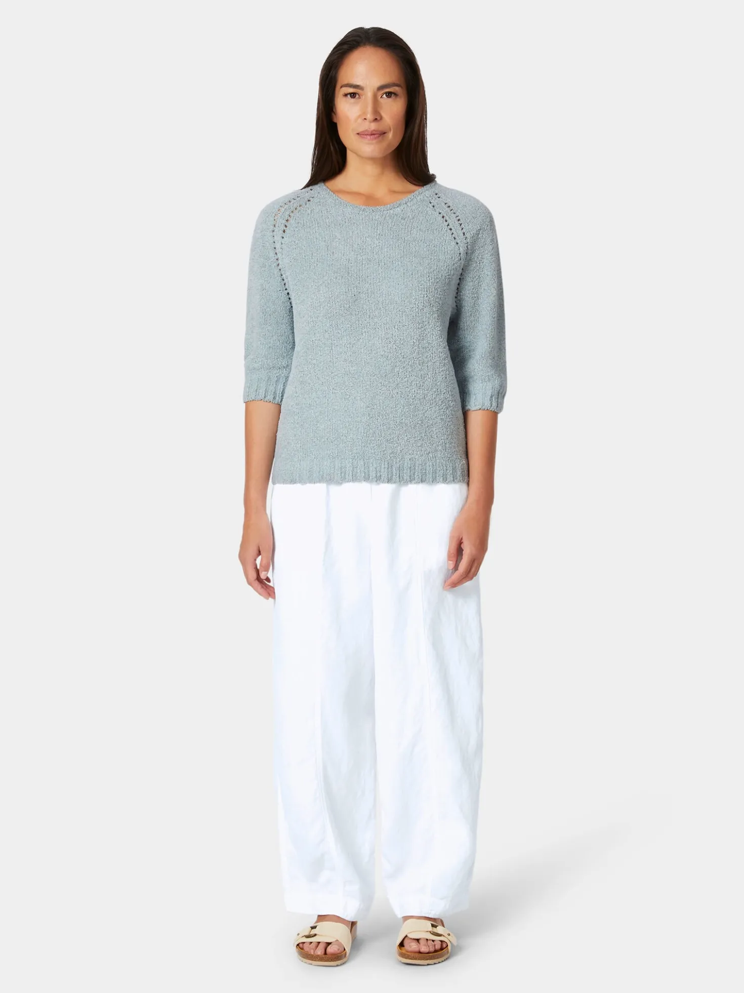Damen-Strickshirt Halbarm
