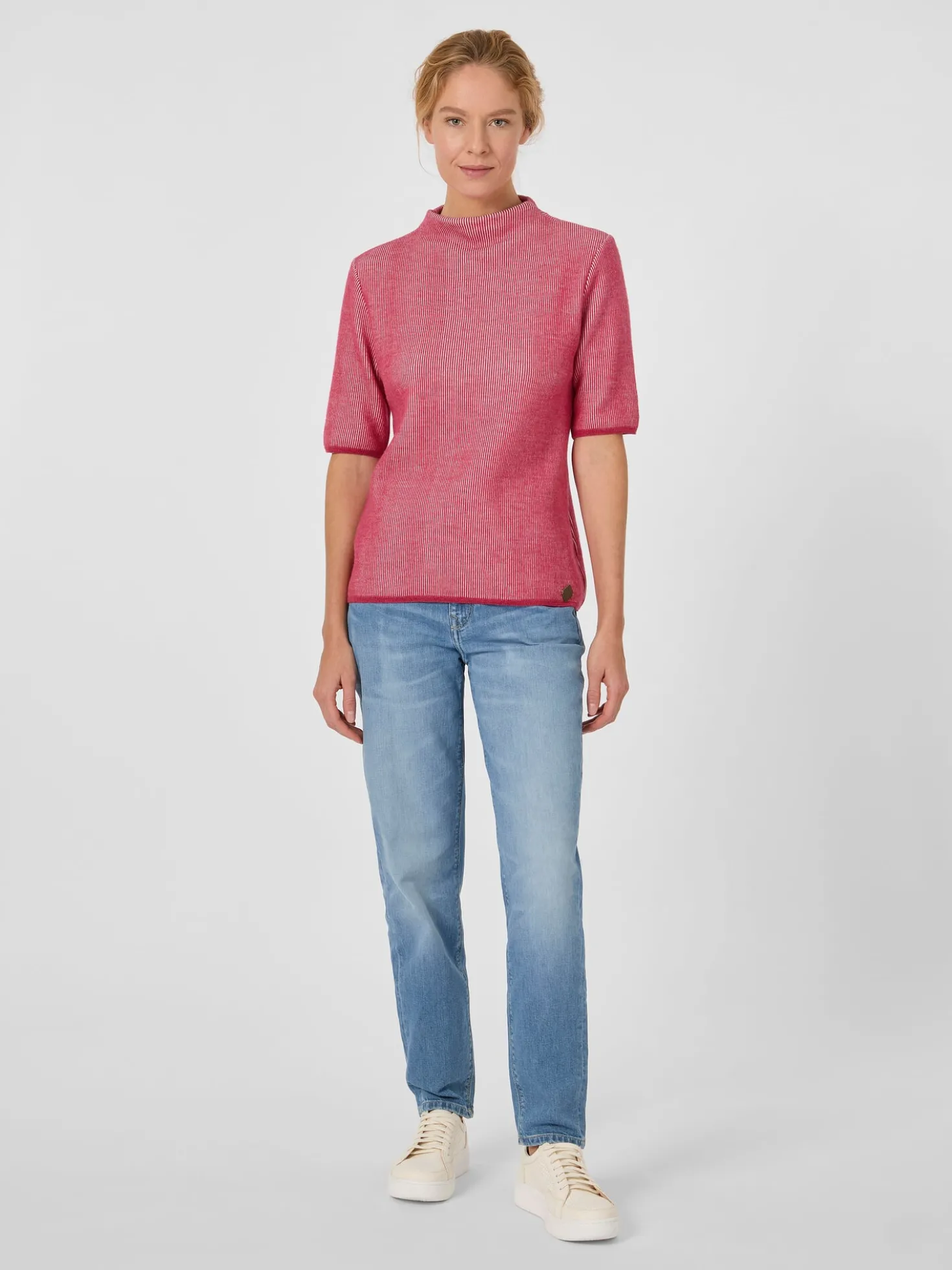 Damen-Strickshirt Halbarm