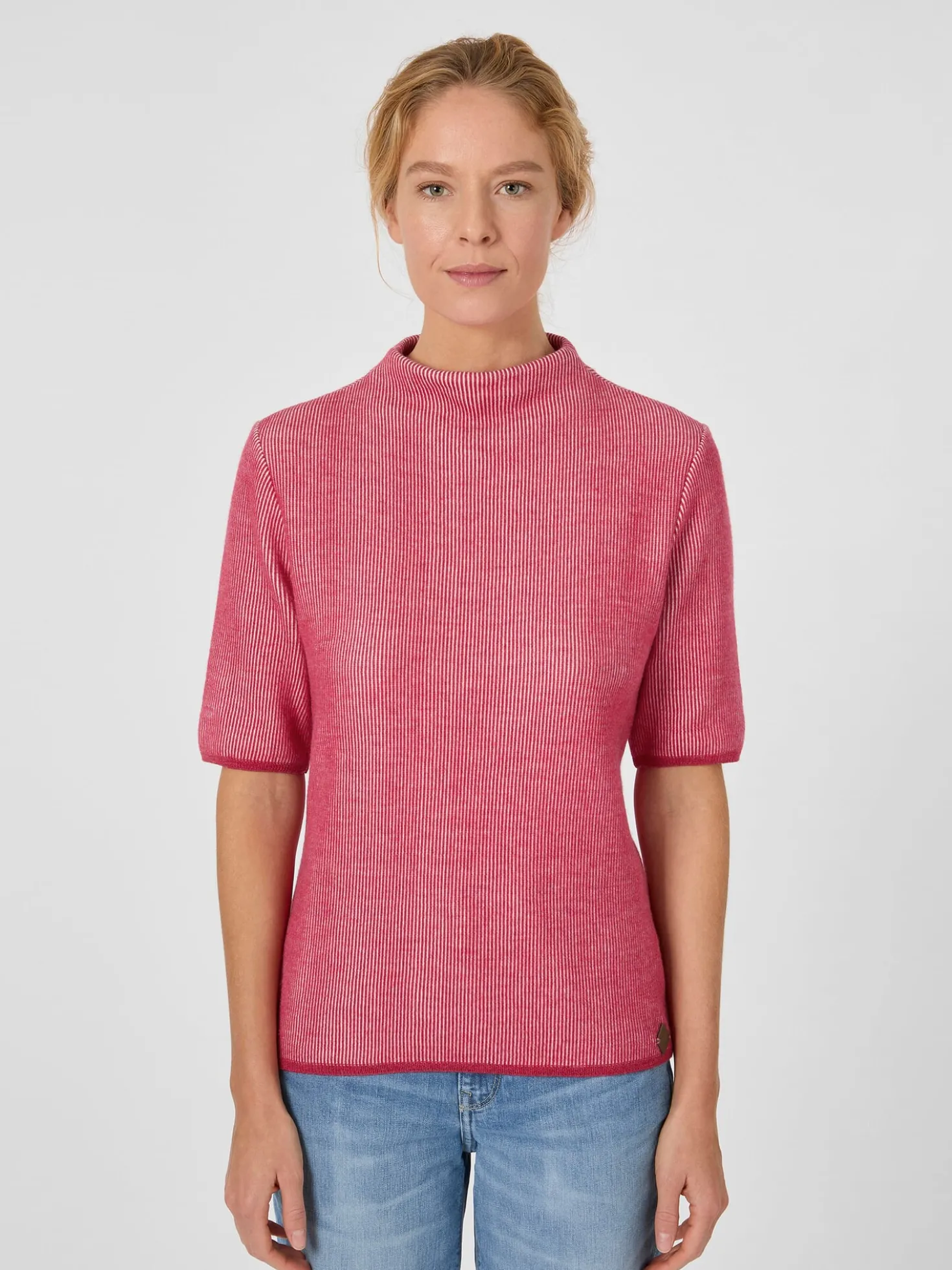 Damen-Strickshirt Halbarm