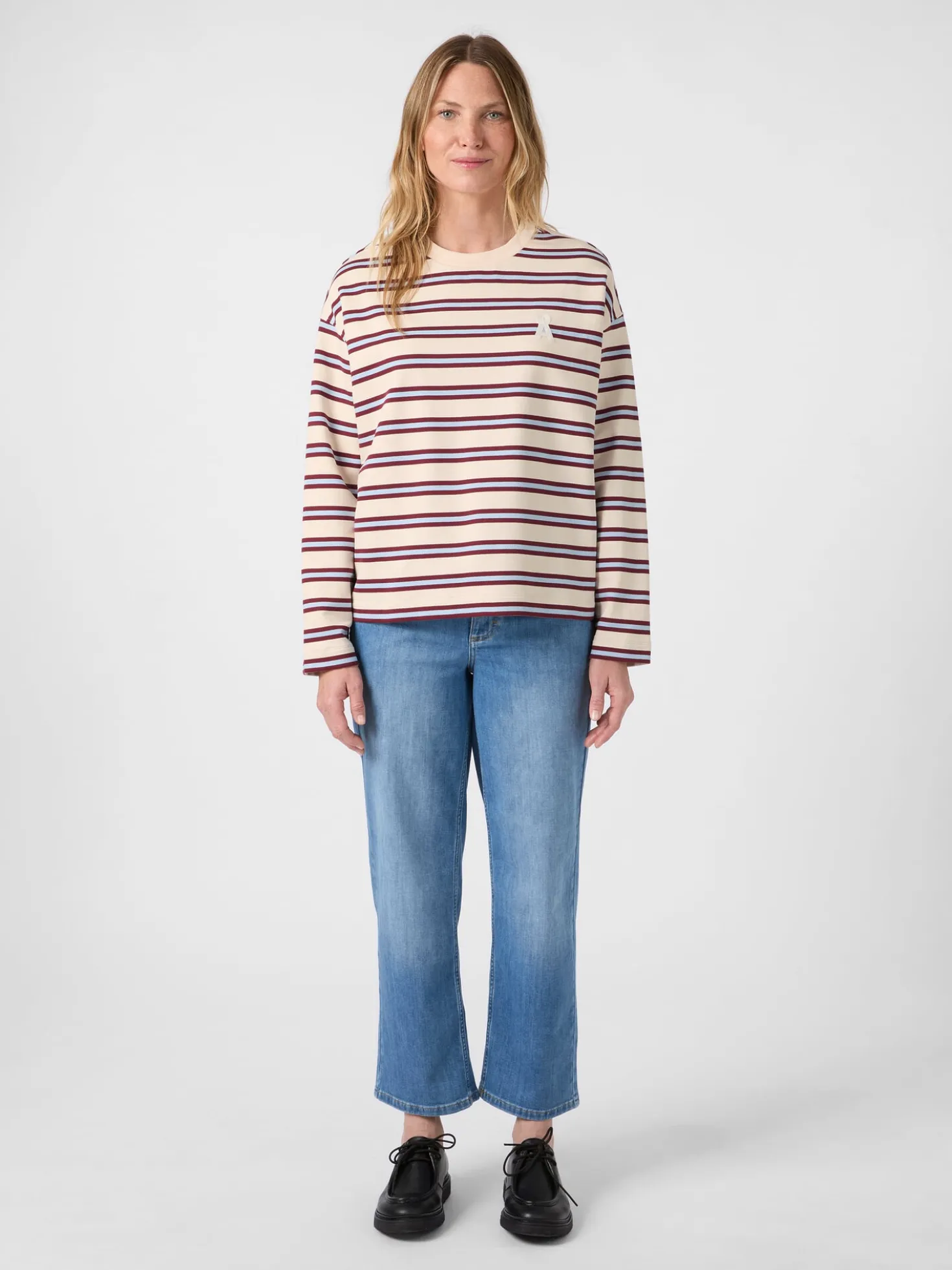 Damen-Sweatshirt gestreift