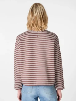 Damen-Sweatshirt gestreift