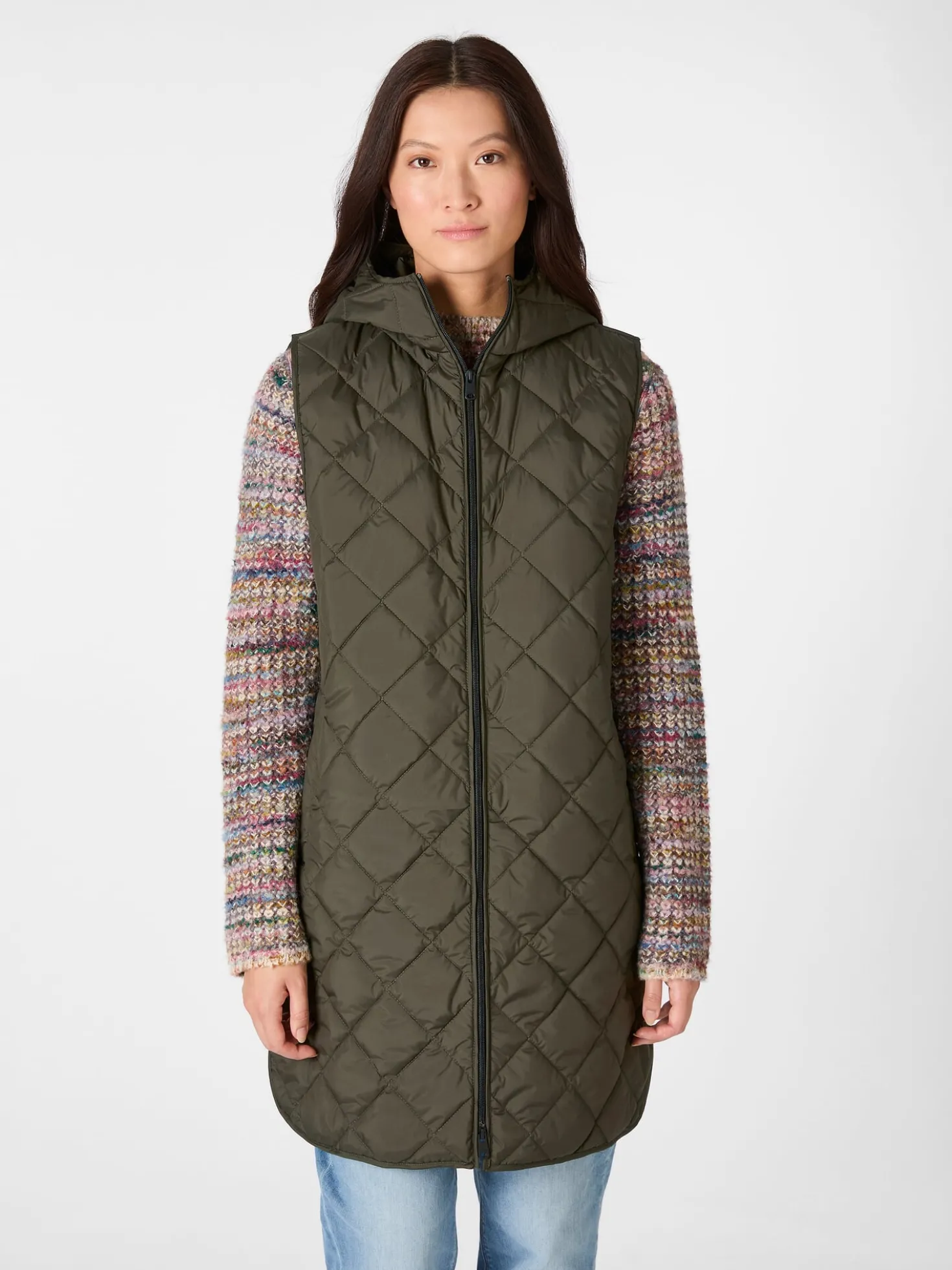 Damen-Trenchcoat 2in1 mit Weste
