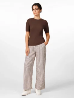 Damen-T-Shirt gerippt