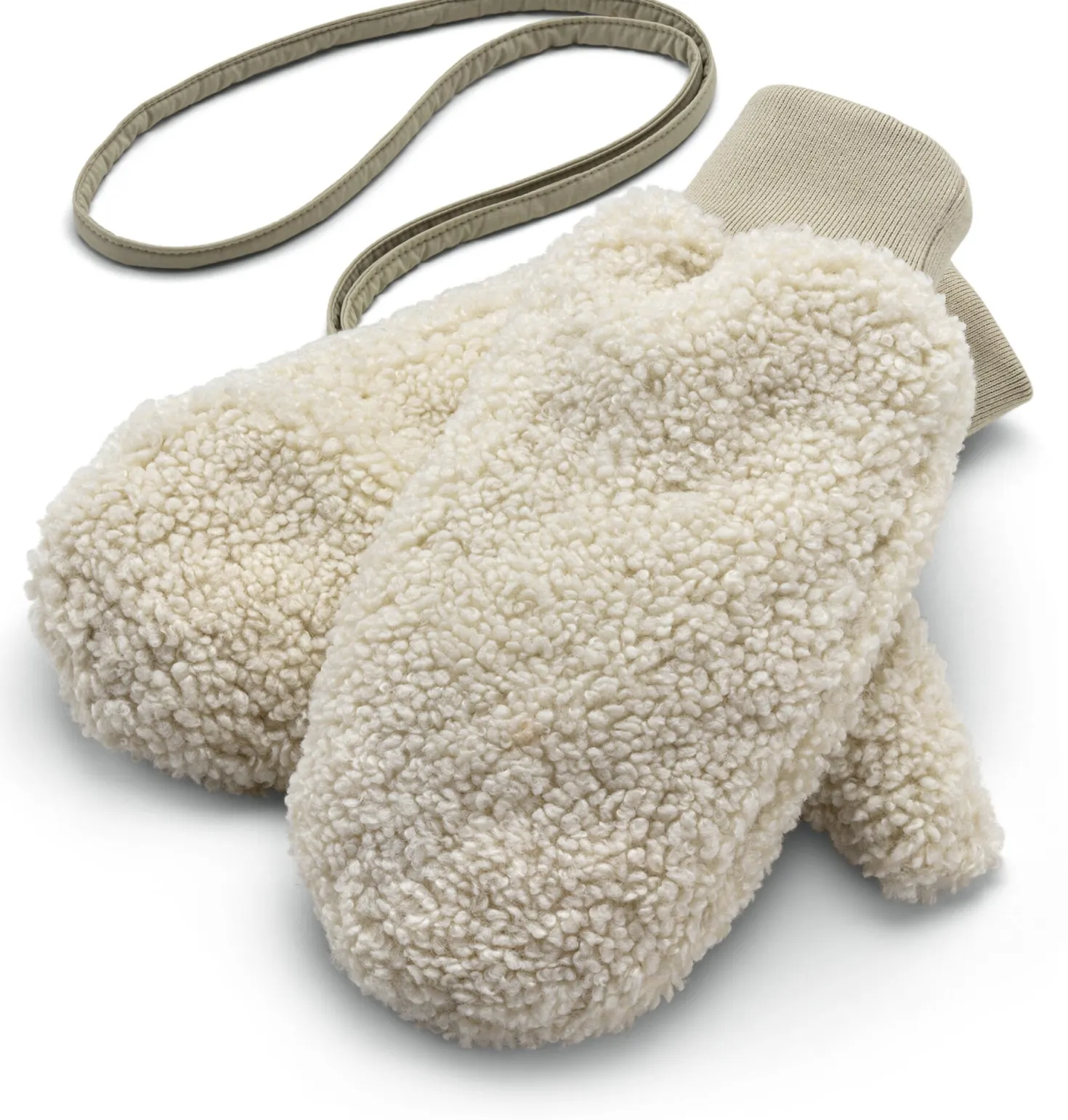 Damen-Wendehandschuhe, hellgrün-creme