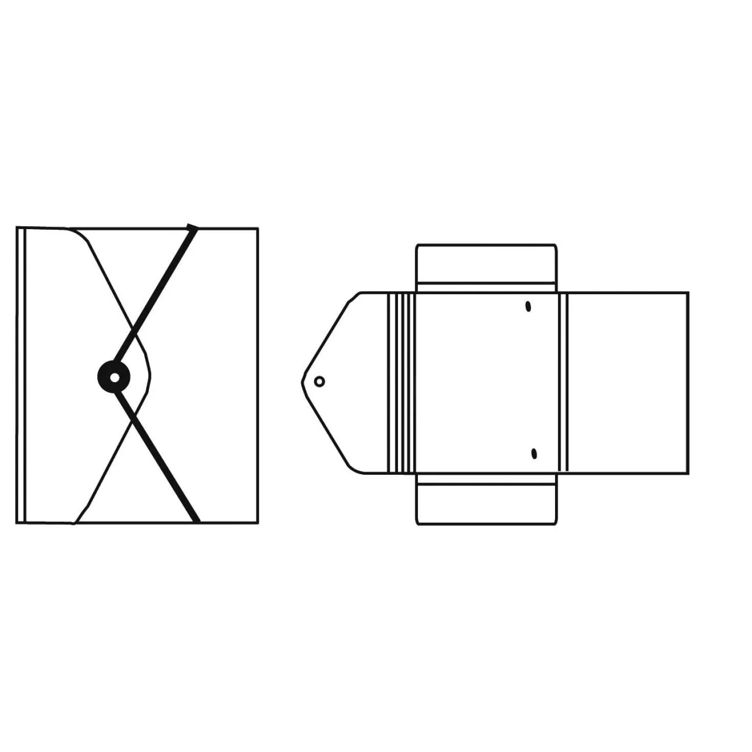 Dokumentenmappe Hartpappe 10 mm
