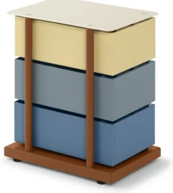 Drehladen-Container Stahlblech 3-fach Polychrom Alessandro