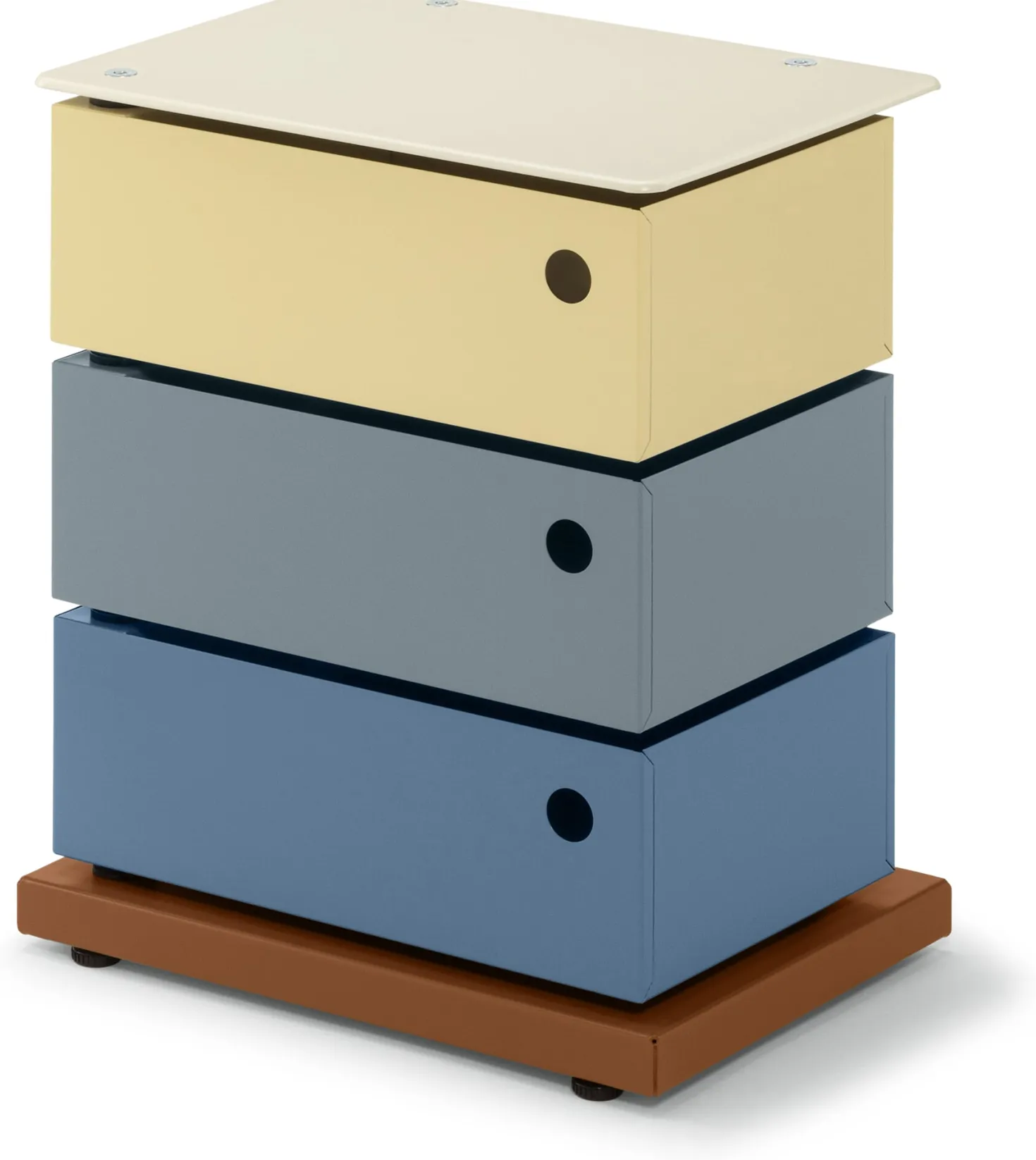 Drehladen-Container Stahlblech 3-fach Polychrom Alessandro