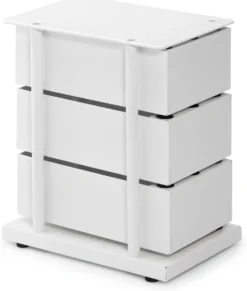Drehladen-Container Stahlblech 3-fach weiß