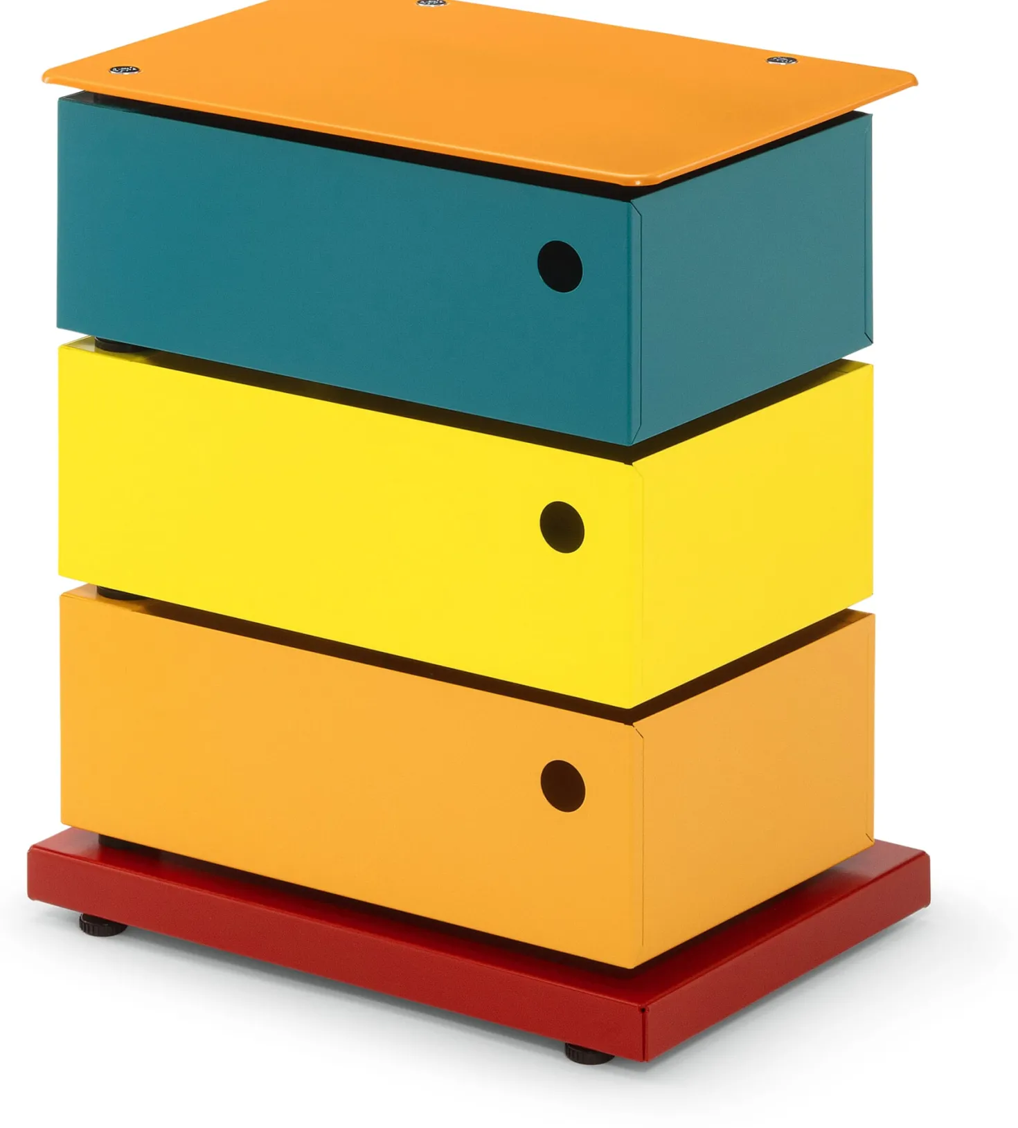 Drehladen-Container Stahlblech 3-fach Polychrom Bruno
