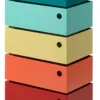 Drehladen-Container Stahlblech 5-fach Polychrom Dario
