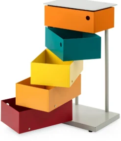Drehladen-Container Stahlblech 5-fach Polychrom Bruno