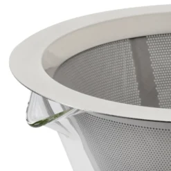 Edelstahl-Permanentfilter für Kaffeebereiter mit Dauerfilter Borosilikatglas