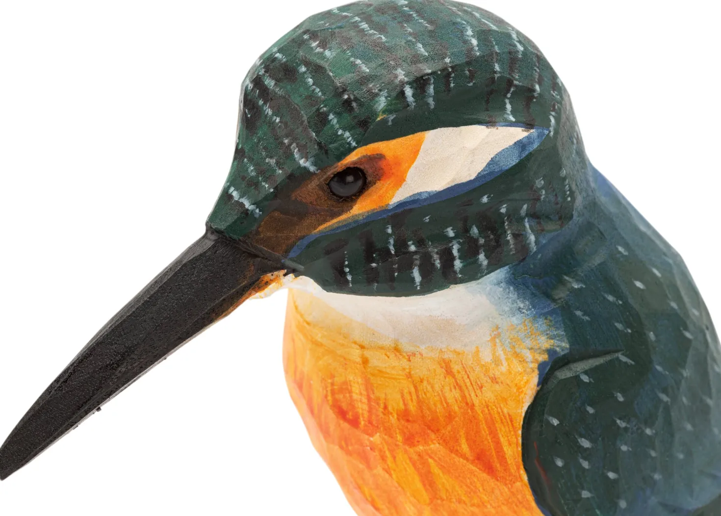 Eisvogel Lindenholz handgeschnitzt