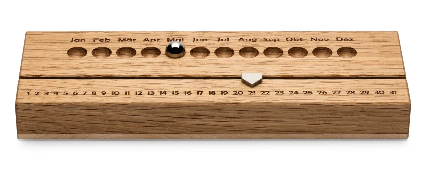 Ewiger Kalender Eiche und Ahorn