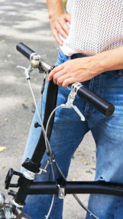 Fahrradgriffe Leder