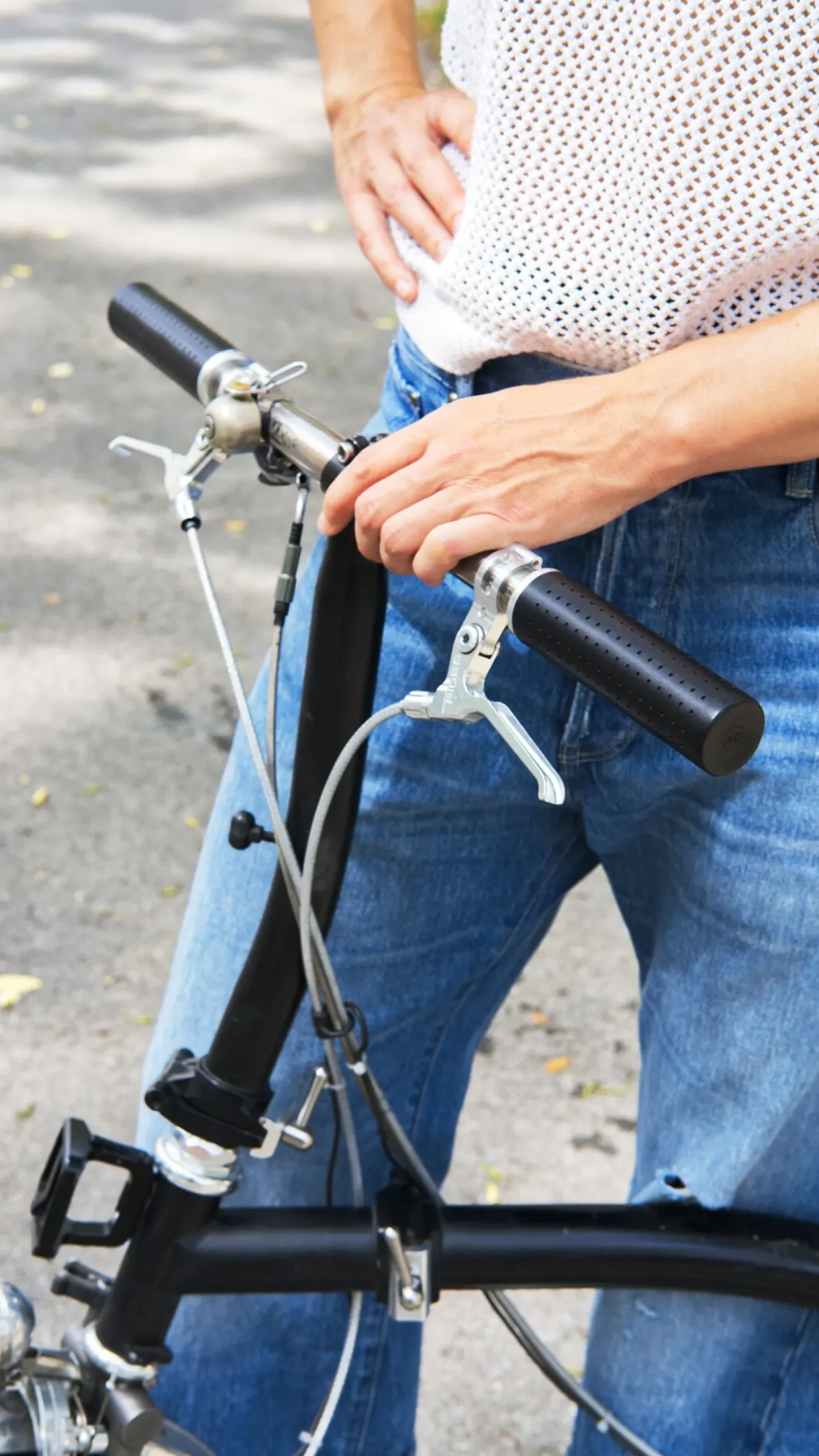 Fahrradgriffe Leder